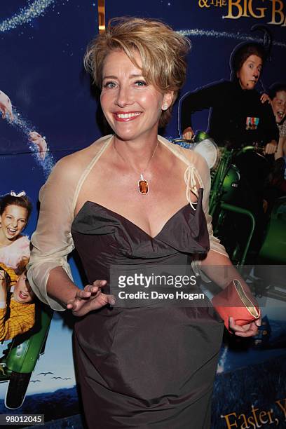 Emma Thompson attends the World Premiere of Nanny McPhee And The Big Bang held at the Odeon West End on March 24, 2010 in London, England.