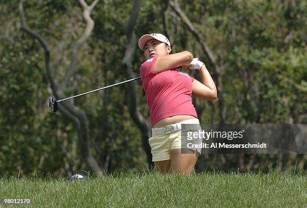 Jeong Jang on the ninth tee during the first round at Newport Country Club, site of the 2006 U. S. Women's Open in Newport, Rhode Island, June 30,...
