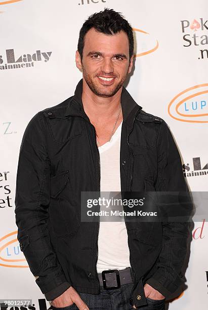 Personality Tony Dovolani arrives at the "Get Lucky For Lupus!" Fundraiser at Andaz Hotel on February 25, 2010 in West Hollywood, California.