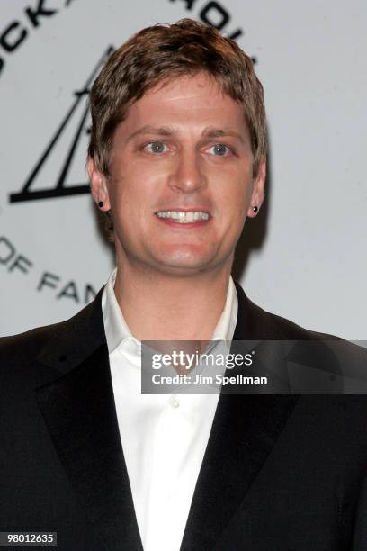 Rob Thomas attends the 25th Annual Rock and Roll Hall of Fame Induction Ceremony at Waldorf=Astoria on March 15, 2010 in New York, New York.