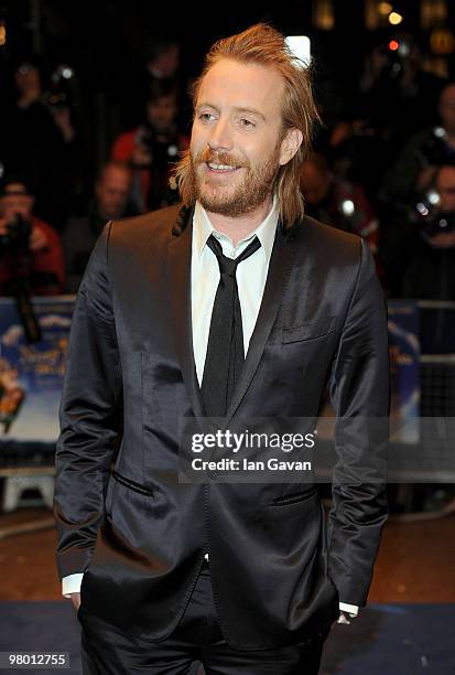 Actor Rhys Ifans attends the 'Nanny McPhee And The Big Bang' world film premiere at the Odeon West End on March 24, 2010 in London, England.