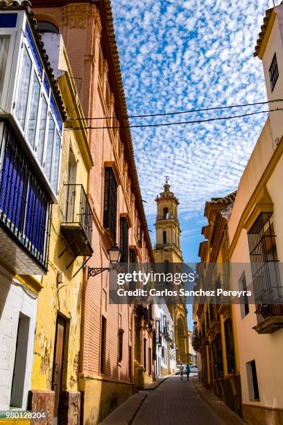 street in spain - sevilla province fotografías e imágenes de stock