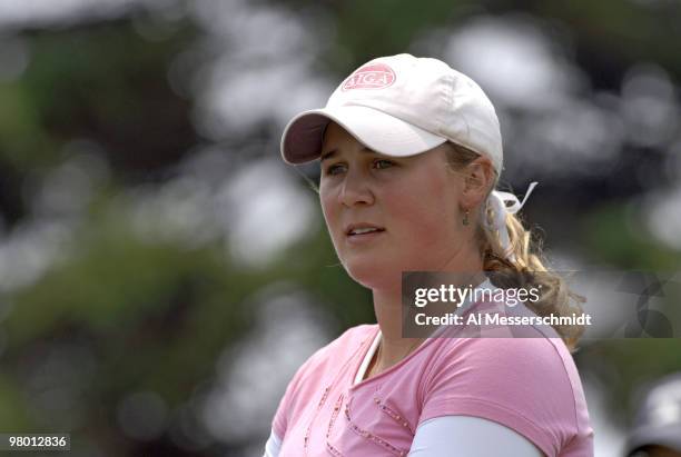 Amanda Blumenherst during the final round at Newport Country Club, site of the 2006 U. S. Women's Open in Newport, Rhode Island, July 2.