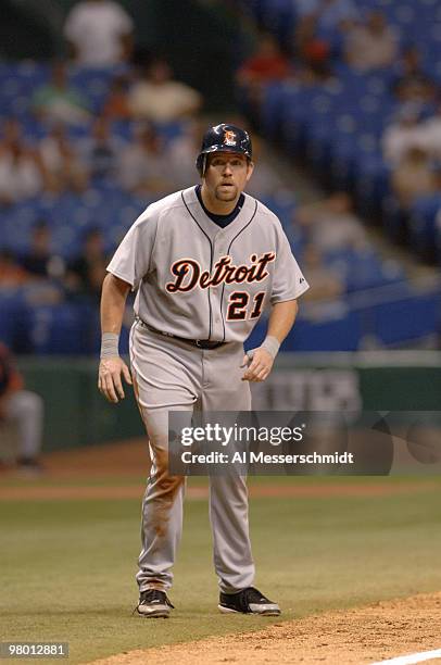 Detroit Tigers first baseman Sean Casey against the Tampa Bay Devil Rays August 1, 2006 in St. Petersburg.