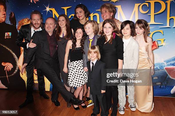 Rhys Ifans, Bill Bailey, Susanna White, Lil Woods, Maggie Gyllenhaal, Oscar Steer, Rosie Taylor Ritson and Emma Thompson attend the World Premiere of...