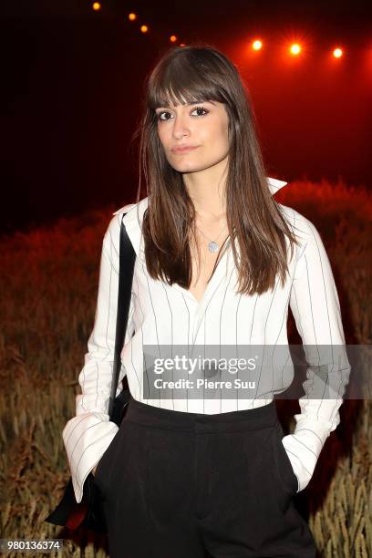 Clara Luciani attends the Ami Alexandre Mattiussi Menswear Spring/Summer 2019 show as part of Paris Fashion Week on June 21, 2018 in Paris, France.