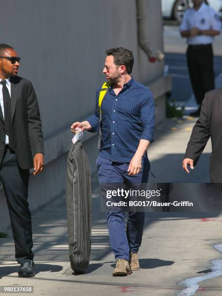 Nick Kroll is seen arriving at 'Jimmy Kimmel Live' on June 20, 2018 in Los Angeles, California.