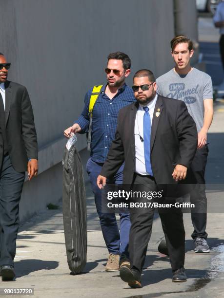 Nick Kroll is seen arriving at 'Jimmy Kimmel Live' on June 20, 2018 in Los Angeles, California.
