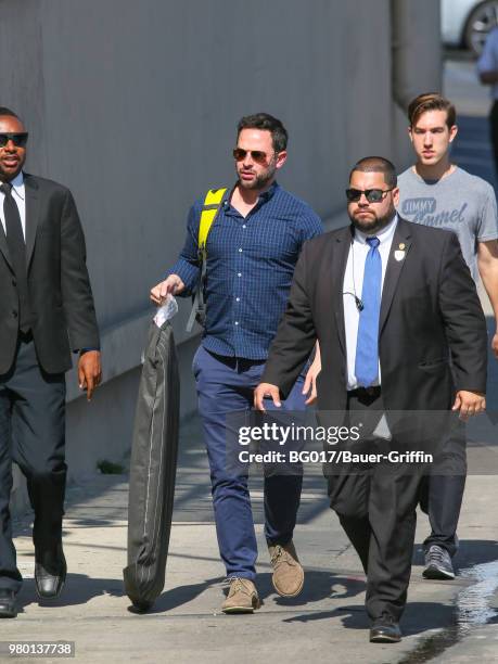 Nick Kroll is seen arriving at 'Jimmy Kimmel Live' on June 20, 2018 in Los Angeles, California.