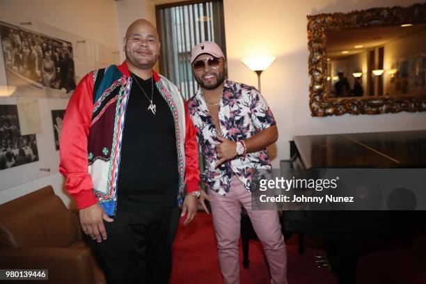Fat Joe and Alex Sensation attend the Humanity Of Connection event at David Geffen Hall on June 20, 2018 in New York City.