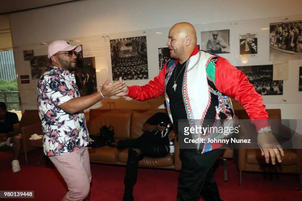 Alex Sensation and Fat Joe attend the Humanity Of Connection event at David Geffen Hall on June 20, 2018 in New York City.
