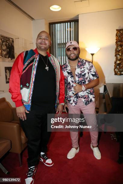 Fat Joe and Alex Sensation attend the Humanity Of Connection event at David Geffen Hall on June 20, 2018 in New York City.