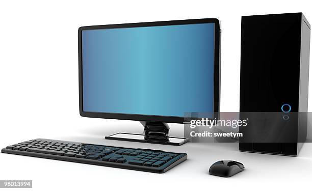 xxl desktop pc - computers pc stockfoto's en -beelden