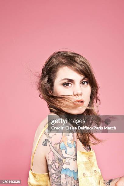 Singer Coeur de Pirate aka Beatrice Martin is photographed for Paris Match on May 31, 2018 in Paris, France.