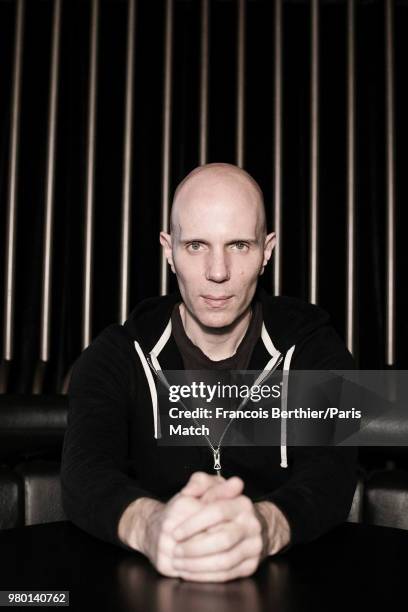 Guitarist Billy Howerdel of rock band A Perfect Circle is photographed for Paris Match on March 3, 2018 in Paris, France.