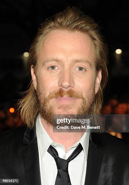 Rhys Ifans arrives at the 'Nanny McPhee And The Big Bang' world film premiere at the Odeon West End on March 24, 2010 in London, England.