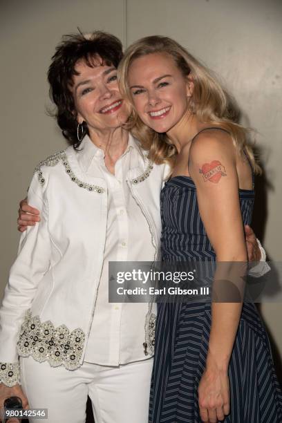 Actress Laura Bell Bundy poses with her mom at Reprise 2.0 Presents "Sweet Charity" Opening Night Performance at Freud Playhouse, UCLA on June 20,...