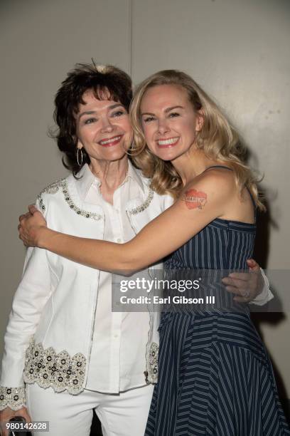 Actress Laura Bell Bundy poses with her mom at Reprise 2.0 Presents "Sweet Charity" Opening Night Performance at Freud Playhouse, UCLA on June 20,...