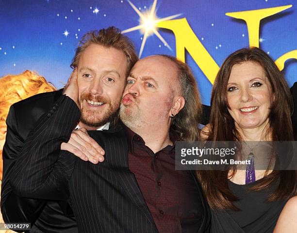 Rhys Ifans, Bill Bailey and Susanna White arrive at the 'Nanny McPhee And The Big Bang' world film premiere at the Odeon West End on March 24, 2010...