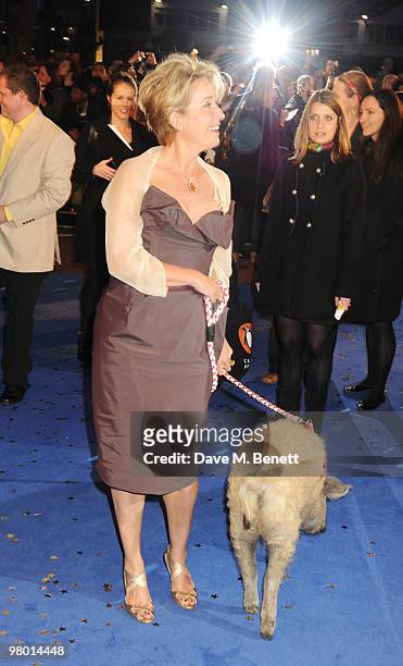Emma Thompson arrives at the 'Nanny McPhee And The Big Bang' world film premiere at the Odeon West End on March 24, 2010 in London, England.