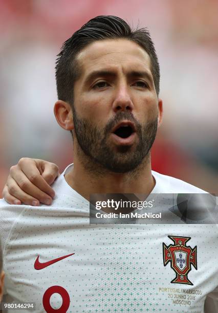 Joao Moutinho of Portugal is seen during the 2018 FIFA World Cup Russia group B match between Portugal and Morocco at Luzhniki Stadium on June 20,...