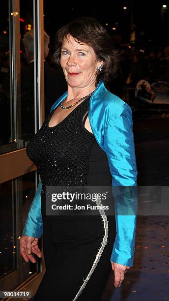 Actress Celia Imrie attends the world premiere of 'Nanny McPhee And The Big Bang' at Odeon West End on March 24, 2010 in London, England.