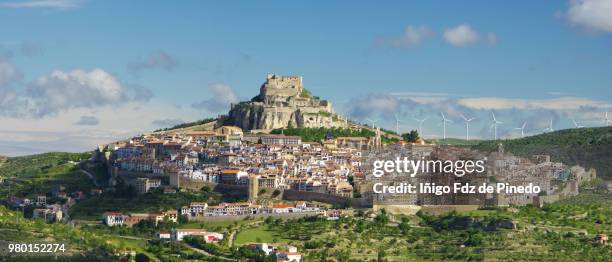 morella, castellón, valencian community, spain. - castello fotografías e imágenes de stock