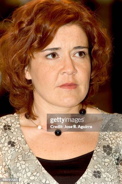 Portrait of the actress Maria Pujalte during the presentation of the 'Siete Vidas' TV serie in Spain.