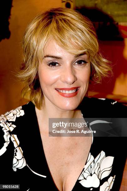 Portrait of the actress Anabel Alonso during the presentation of the 'Siete Vidas' TV serie in Spain.