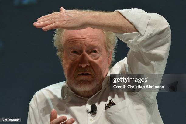 Director Ridley Scott attends the Cannes Lions Festival 2018 on June 21, 2018 in Cannes, France.