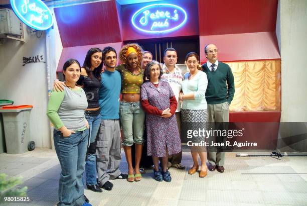 Presentation of 'Mujeres'. A new TV serie in Spain. In the imagen, the main characters: Antonio Gil, Bart Santana, Carmen Ruiz, Chiqui Fernández,...