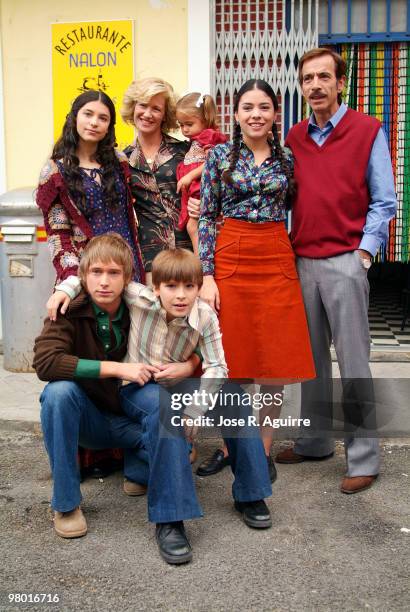 Presentation of the new episodes of 'Cuéntame cómo pasó', the successful TV serie in Spain. In the image, the main characters: Imanol Arias, Ana...