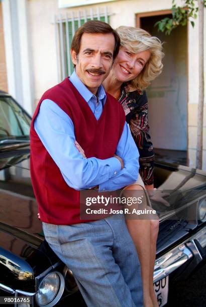 Portrait of the actor Imanol Arias and the actress Ana Duato during the presentation of the new episodes of 'Cuéntame cómo pasó', the successful TV...