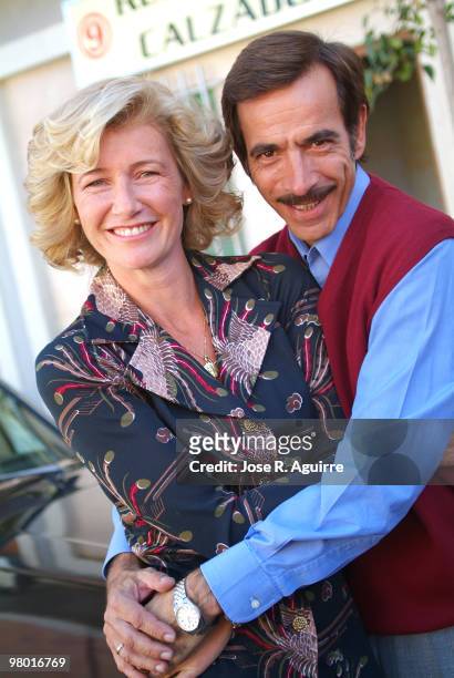 Portrait of the actor Imanol Arias and the actress Ana Duato during the presentation of the new episodes of 'Cuéntame cómo pasó', the successful TV...