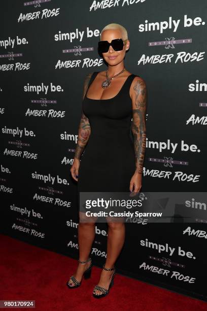 Amber Rose attends the Amber Rose x Simply Be Launch Party at Bootsy Bellows on June 20, 2018 in West Hollywood, California.
