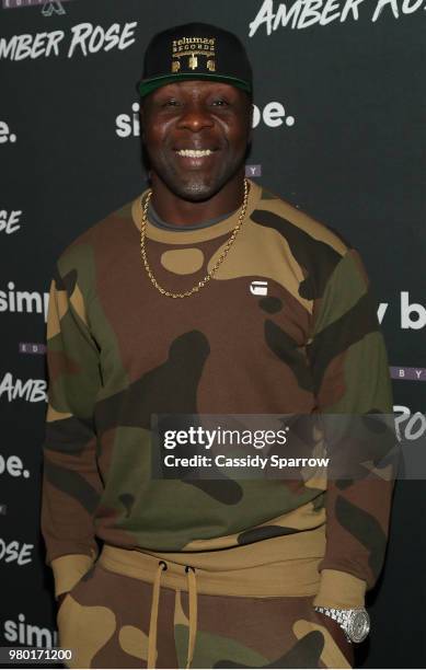 Tamba Hali attends the Amber Rose x Simply Be Launch Party at Bootsy Bellows on June 20, 2018 in West Hollywood, California.