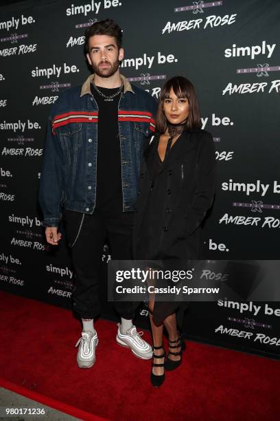 Hasan Piker and Janice Griffith attends the Amber Rose x Simply Be Launch Party at Bootsy Bellows on June 20, 2018 in West Hollywood, California.
