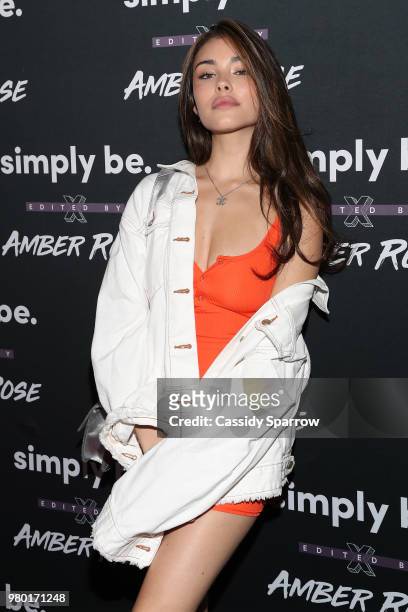 Madison Beer attends the Amber Rose x Simply Be Launch Party at Bootsy Bellows on June 20, 2018 in West Hollywood, California.