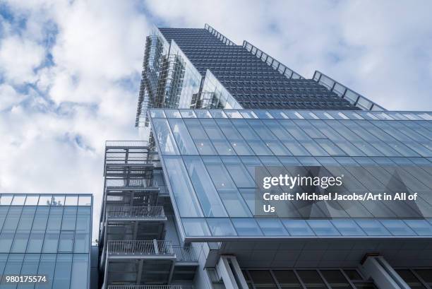 France, Paris - 31 March 2018: Paris new courthouse - Nouveau palais de justice de Paris, designed by Renzo Paino building workshop