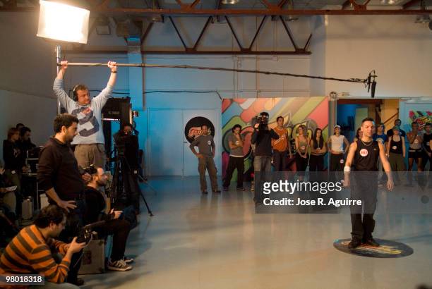 March 07, 2007. Madrid, Spain. Casting of the reality "Fama ¡a bailar!", of the "Cuatro" television.