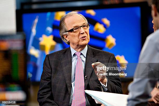 John Taylor, chairman of FX Concepts LLC, speaks during a television interview in New York, U.S., on Wednesday, March 24, 2010. Taylor said that...