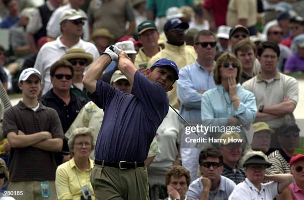 Greg Chalmers of Australia on the 3rd tee during the second day of the 2001 Masters at the Augusta National Golf Club, Augusta, GA, USA.....DIGITAL...