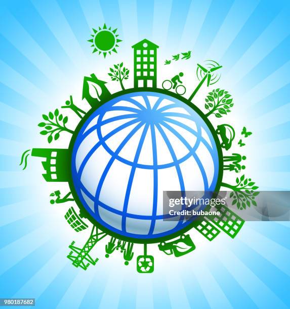 blue globe wireframe on green environmental conservation background - truck wireframe stock illustrations