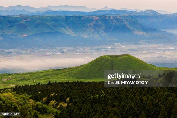 green volcano - miyamoto y stock pictures, royalty-free photos & images