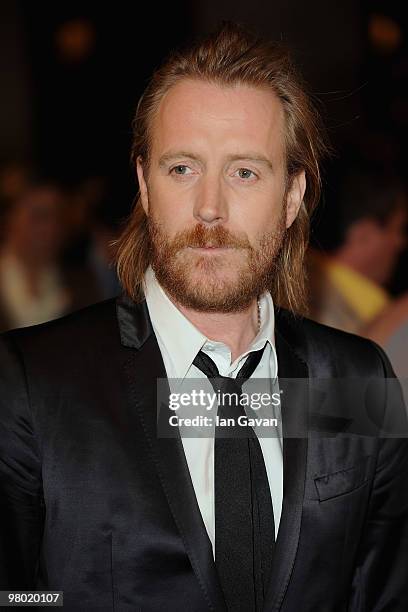 Actor Rhys Ifans attends the 'Nanny McPhee And The Big Bang' world film premiere at the Odeon West End on March 24, 2010 in London, England.