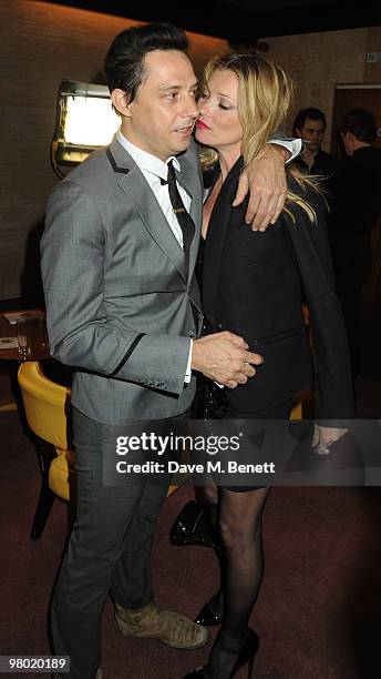 Jamie Hince and Kate Moss attend the Mummy Rocks party in aid of the Great Ormond Street Hospital Children's Charity, at the Bloomsbury Ballroom on...
