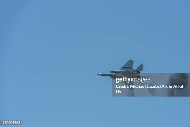 Israel, Tel Aviv-Yafo - 19 April 2018: Celebration of the 70th independence day of Israel - Yom haatzmaout - airshow of of the Israeli air force