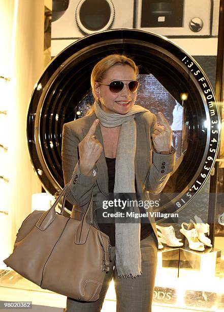 Catherine Flemming attends the re-opening of the Tod's store on March 24, 2010 in Munich, Germany.