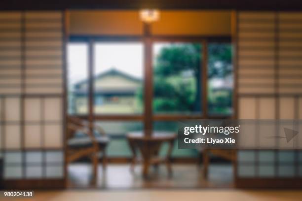 japanese traditional room - washitsu stock pictures, royalty-free photos & images