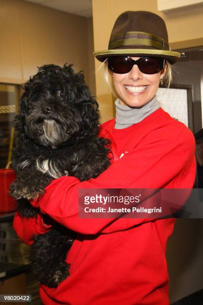 Animal League Spokesperson Beth Ostrosky Stern attends the North Shore Animal League America "Tour for Life" press conference and puppy mill rescue...